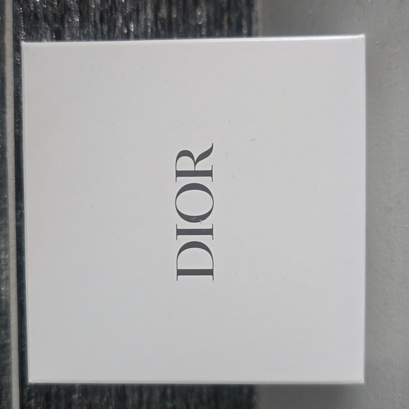 NIB Christian Dior Compact Mirror Black Leather Top with Silver CD Logo - Picture 3 of 6